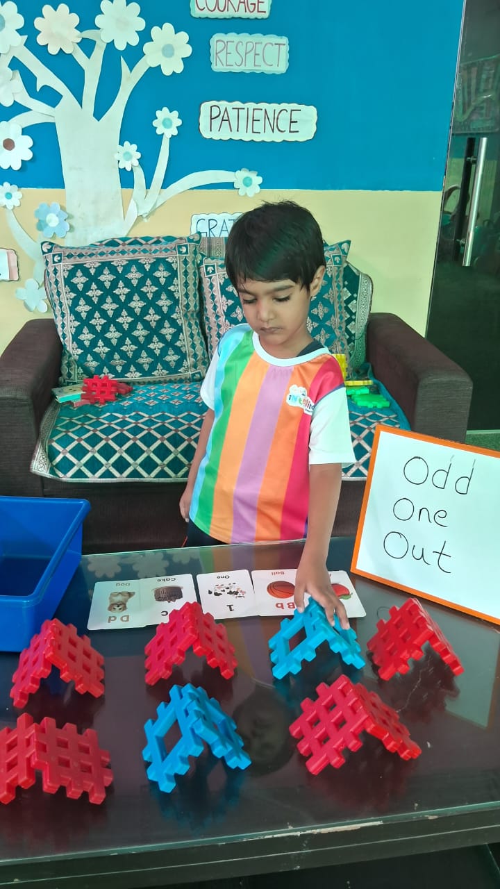 Early number activity in LKG at First Cry Noida