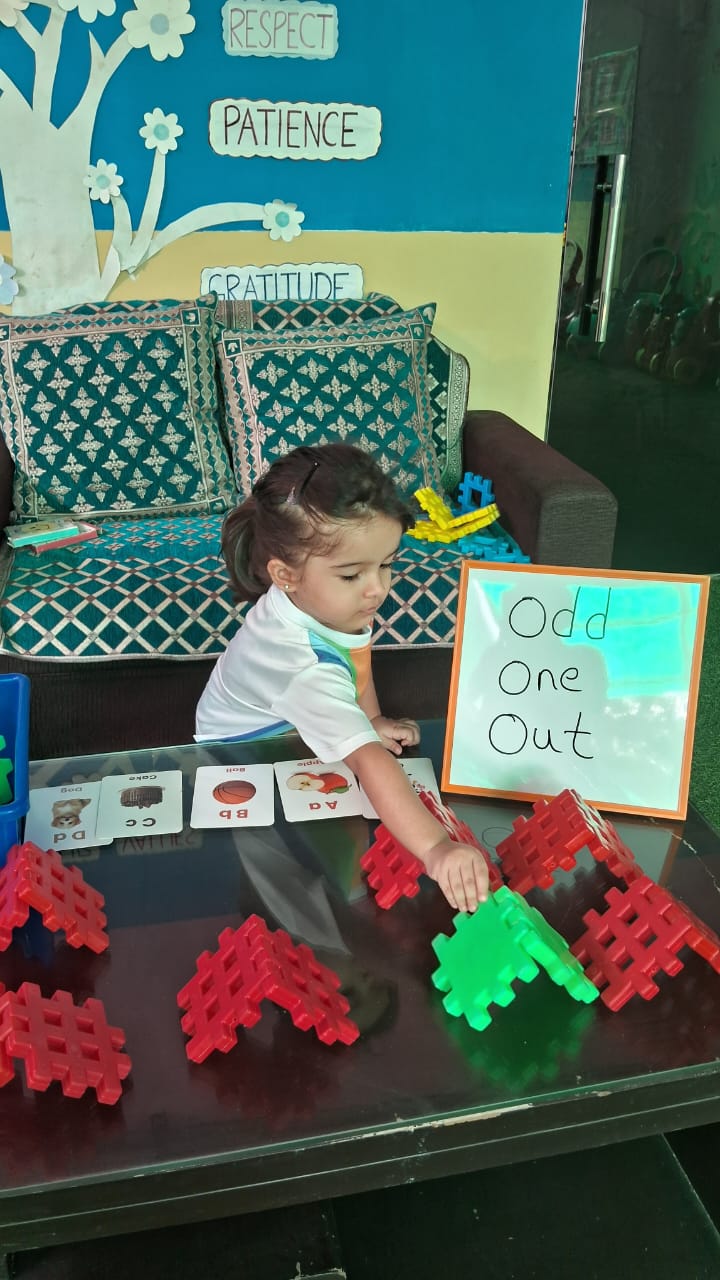 Language and conversation activity in Pre-Primary 1 at First Cry Noida